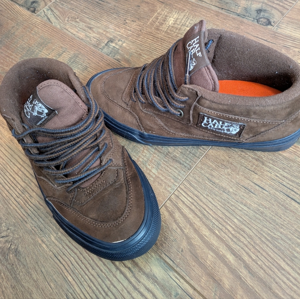 Vans Half Cab Brown and Black Skate Shoes